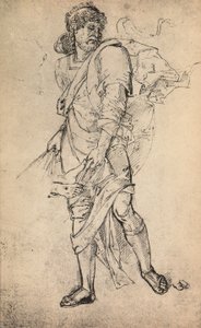 Figura maschile con mantello